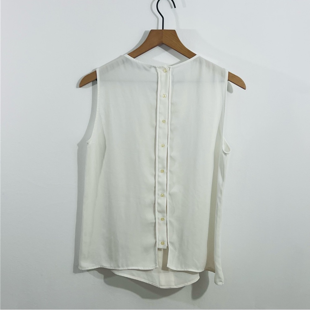 Zara Basic Asymmetrical Ruffle Sleeveless Gorgeou… - image 4